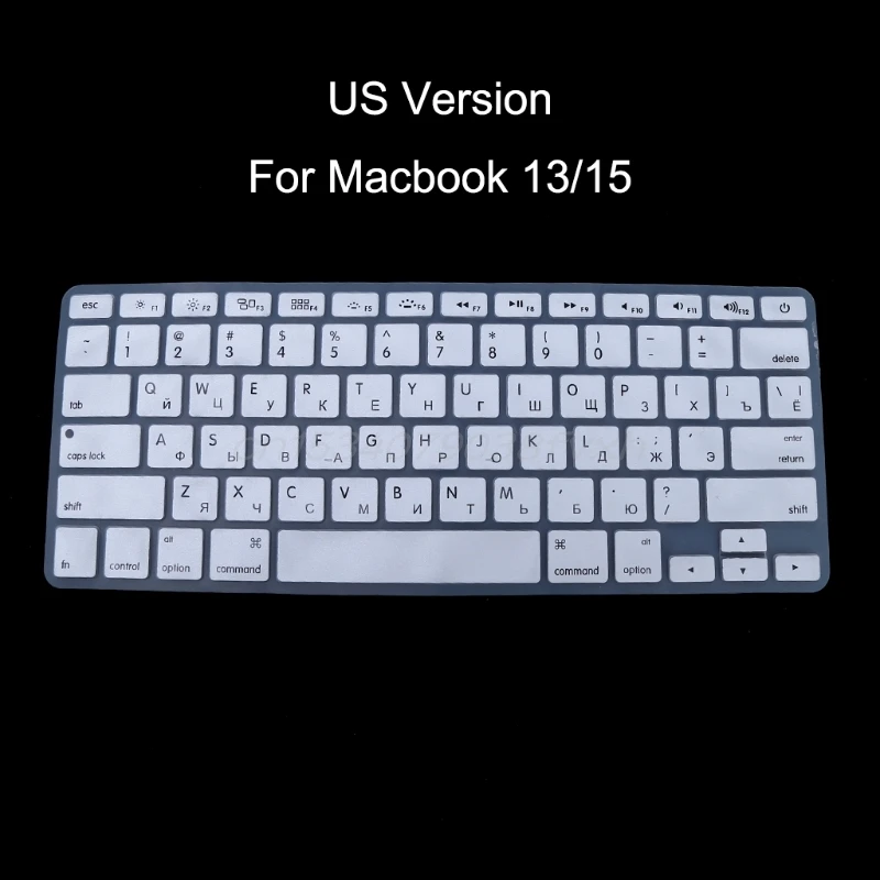 Силиконовый чехол с русской клавиатурой для Apple Macbook Air Pro 13 15|Аксессуары мышей и