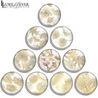 Браслет-амулет с круглыми листьями, размером 12 мм, 14 мм, 16 мм, 20 мм, 25 мм, 30 мм, 693 геометрической формы, бижутерия со стеклянными кабошонами, 18 мм