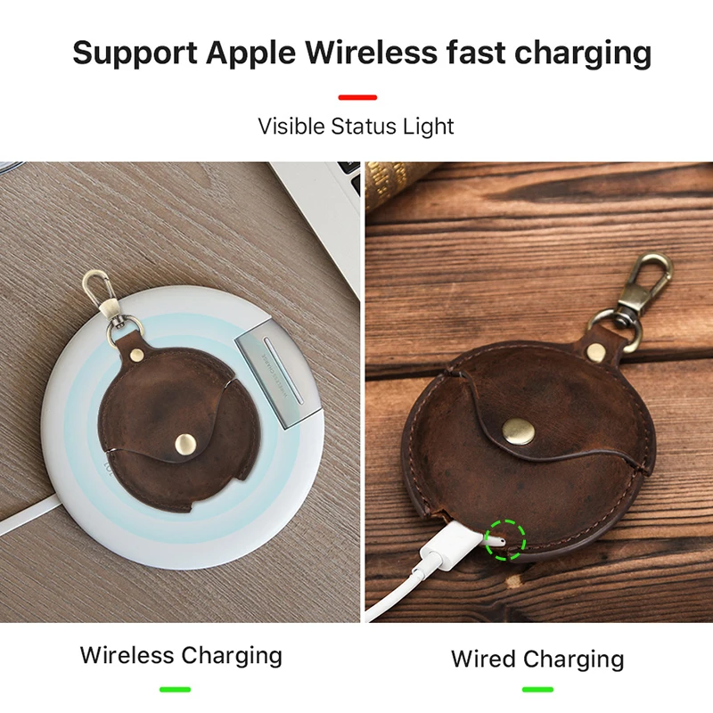 genuine leather case for huawei freebuds 3 4 earphone protective cover huawei wireless bluetooth headset accessories with hook free global shipping