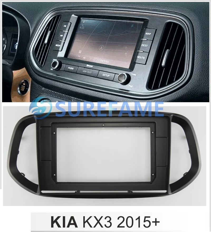 10 1 дюймовая Автомобильная панель Fascia ДЛЯ KIA KX3 2015 + комплект для приборной панели