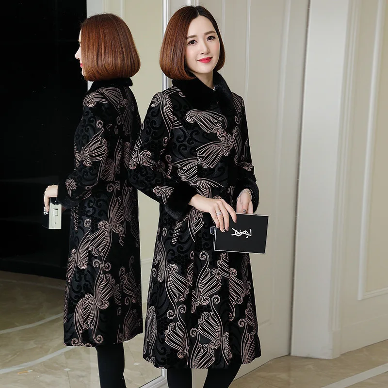 Зимняя куртка 2020 Женские Сапоги выше колена из натуральной кожи Кожаная меха