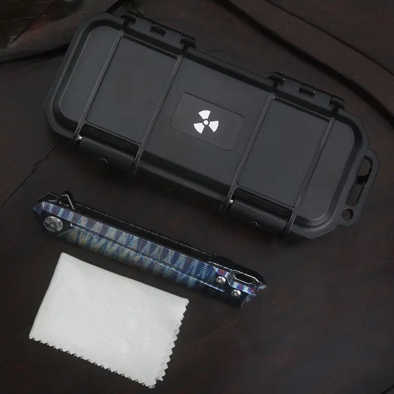 Стальной нож японский из дамасской стали складной sharp карманный дамасский