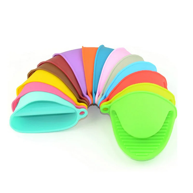 1pcs Kitchen Silicone Heat Resistant Clips Insulation Non Stick Anti-slip Pot Bowel Holder Clip Cooking Baking Oven