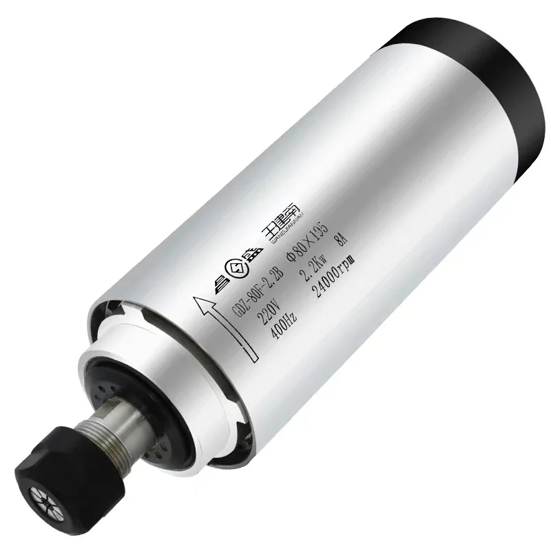 Двигатель шпинделя с воздушным охлаждением 2 кВт цангой ER20 для