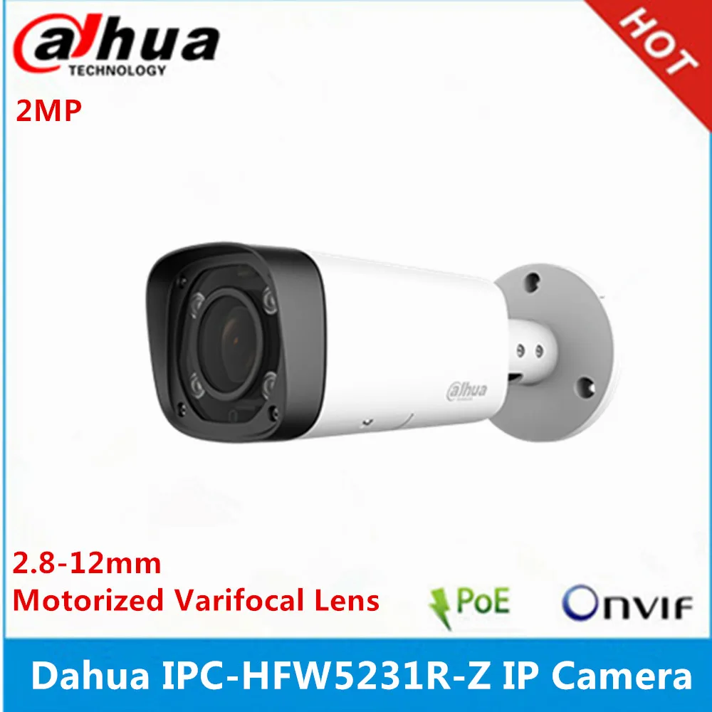 Dahua Низкая освещенность IPC-HFW5231R-Z 2,8 мм~ 12 мм варифокальный моторизированный объектив 2MP IR80M ip-камера с POE многоязычной прошивкой