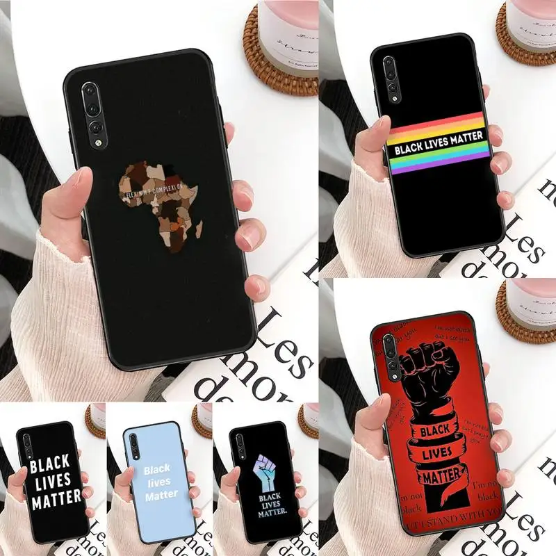 

Yinuoda Black Lives Matter Phone Case For Huawei Mate 30 Pro P20 P30 P40 pro lite Y7 Y6 2019 case for Honor 8X 8A 10 20lite 10i