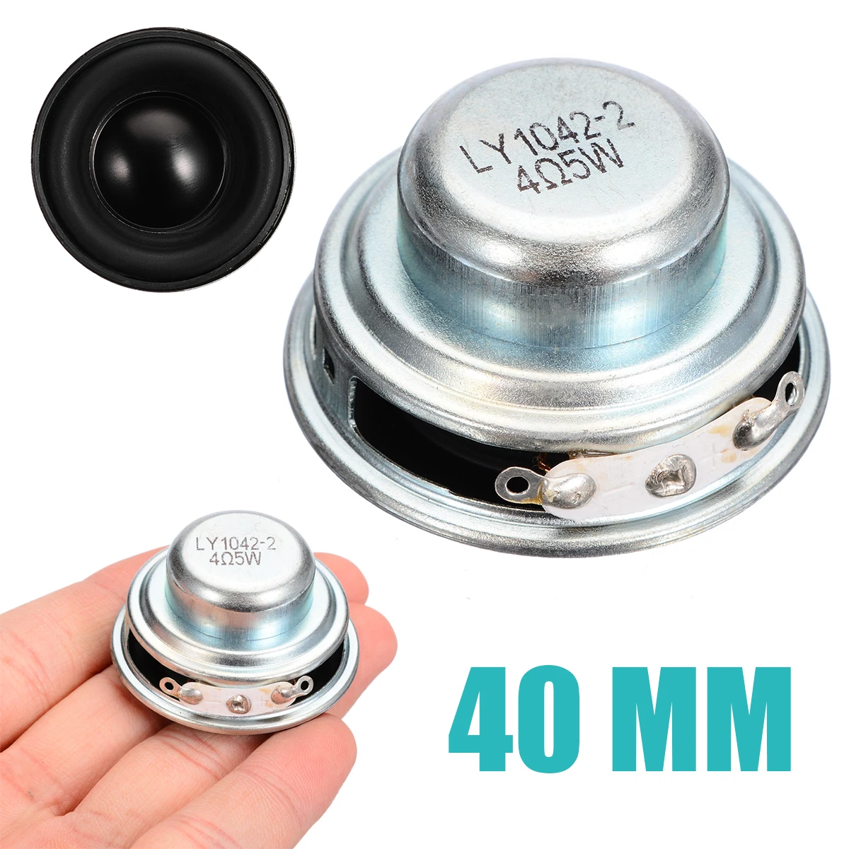 

4Ohm 5W Full Range Audio Speaker High Sensitivity Neodymium Magnet Loudspeaker Waterproof Home Amplifier Speakers Parts 40mm