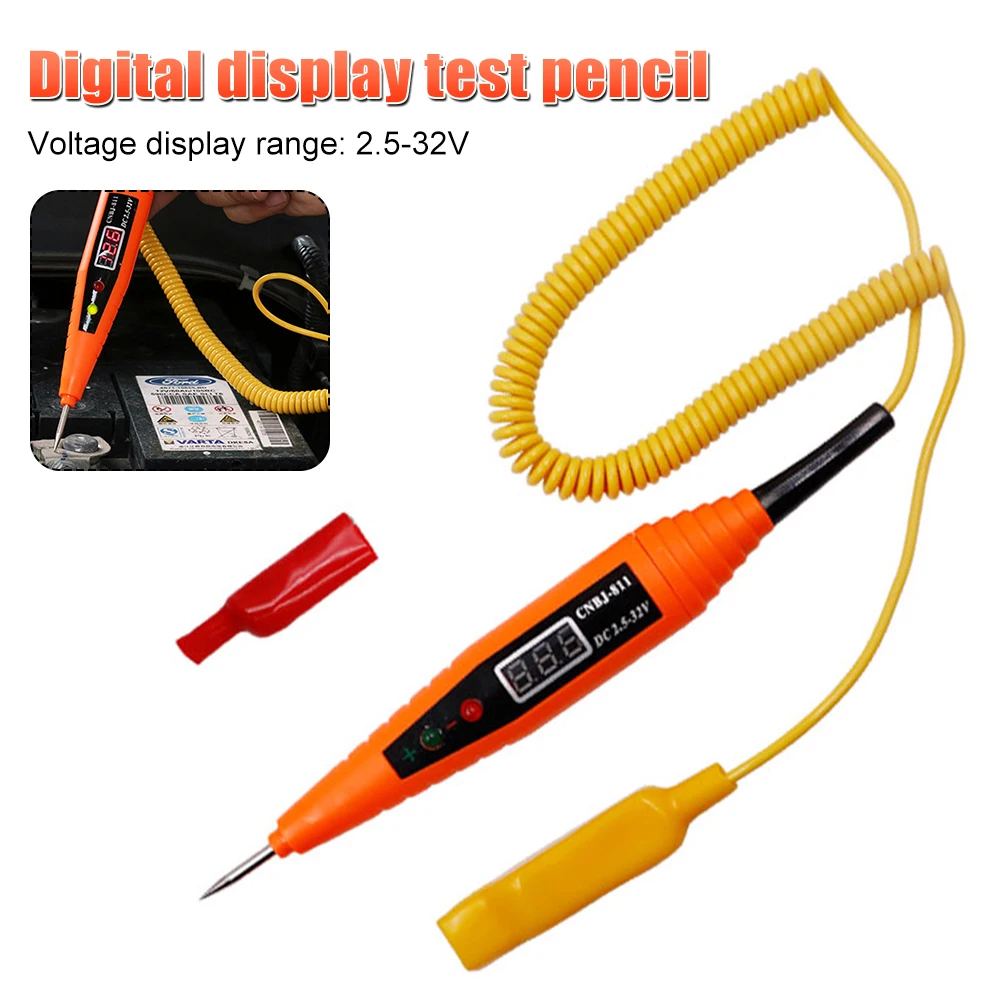 

Car Electrical Circuit Test Pen Self Diagnosis Digital Display Voltage Test Pen Power Probe Pencil Car Diagnostic Tools Detector