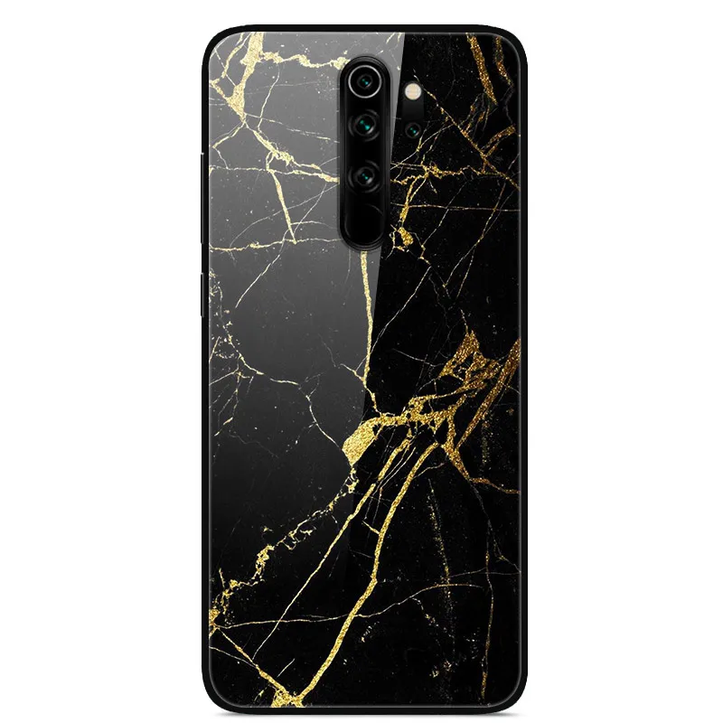 Закаленное стекло чехол для Xiaomi Redmi Note 8 Pro Case Жесткий ПК Красочный чехол для Xiaomi Redmi Note 8 Бампер чехол для телефона редми Note8 8Pro