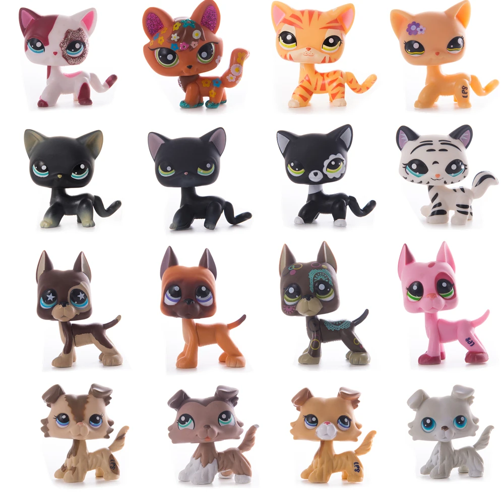 Редкие игрушки Lps Pet Shop бесплатная доставка короткая кошка коричневый немецкий