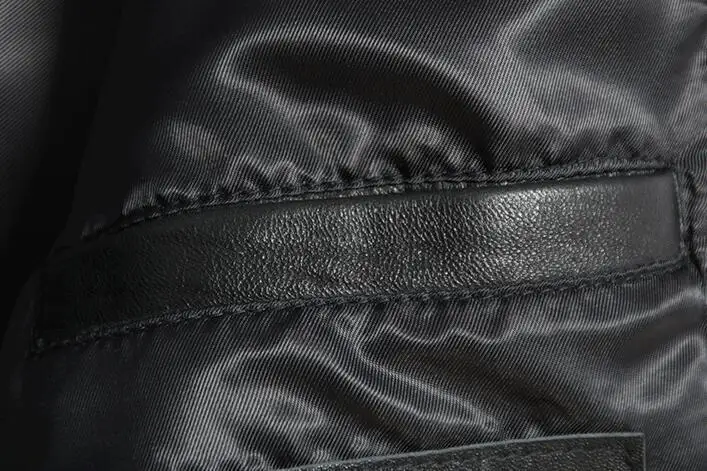 Мужская винтажная куртка из натуральной овечьей кожи с капюшоном |