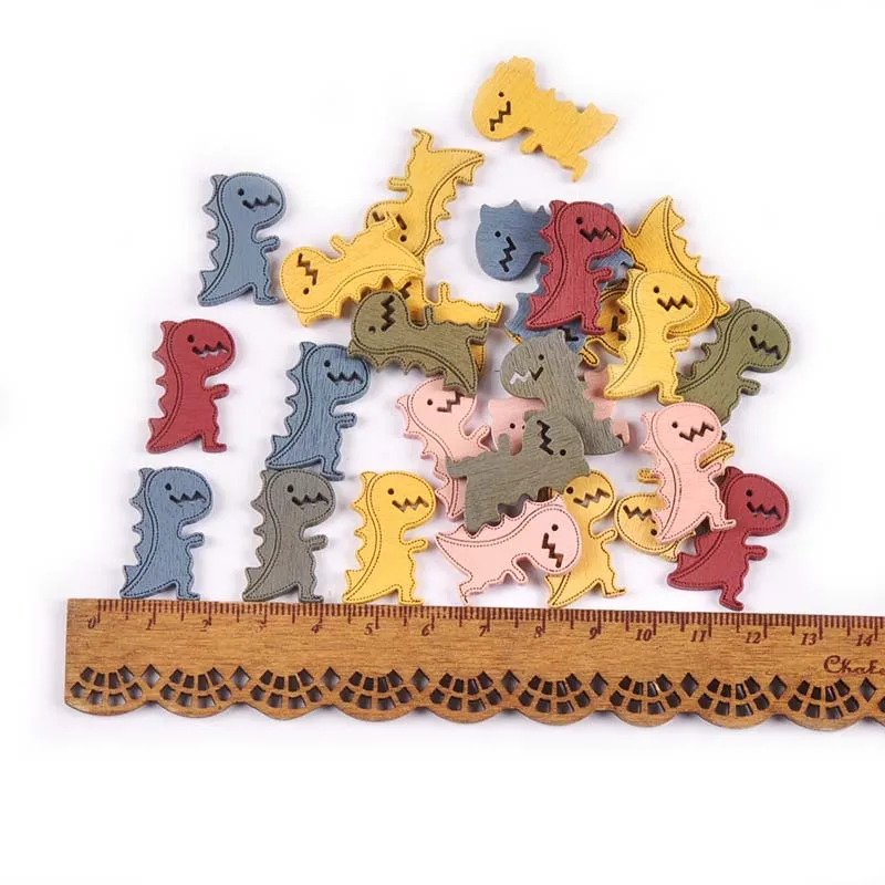 50 шт. лиса/Динозавр/Ежик необработанные деревянные ломтики Сделай Сам