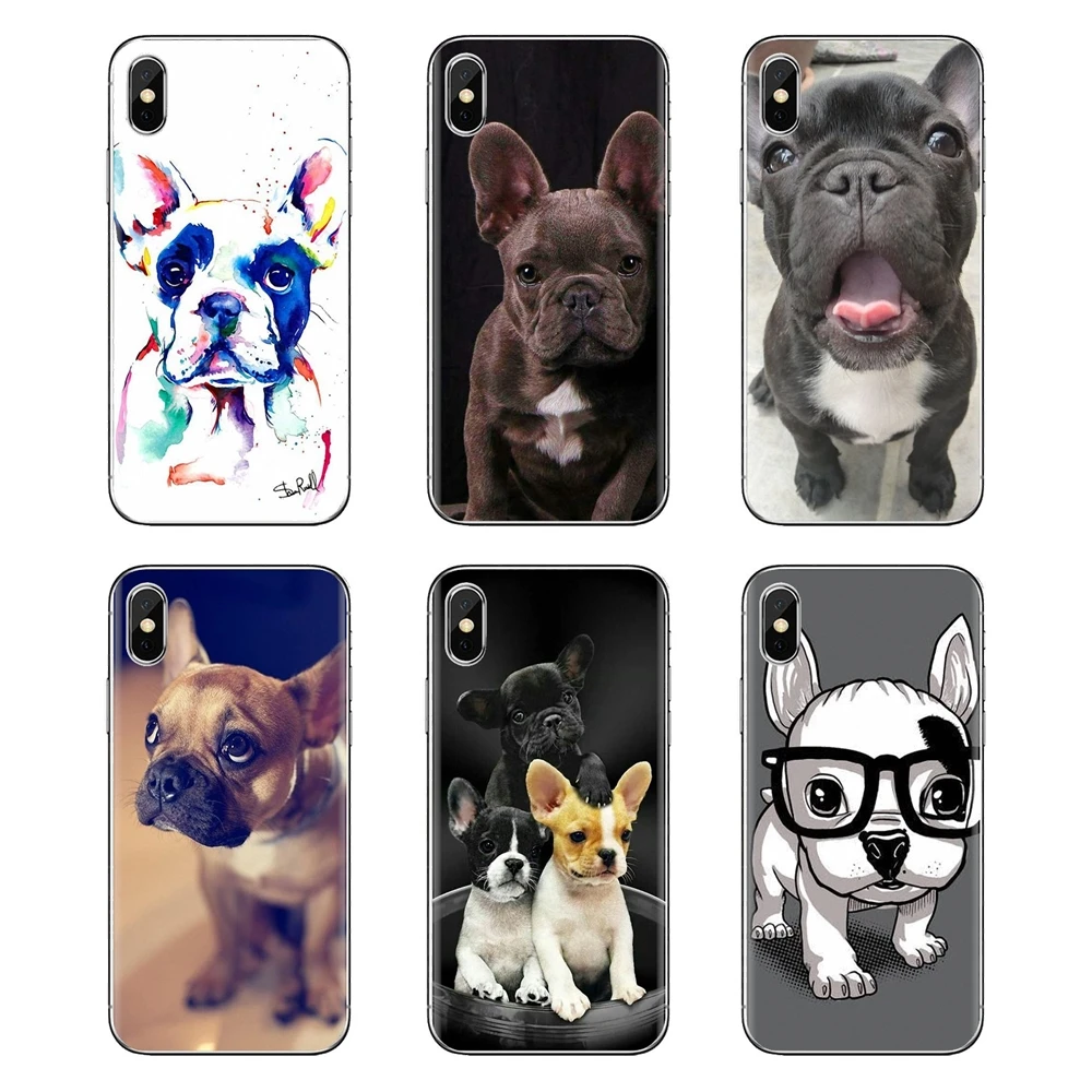 Мягкий чехол из ТПУ с узором причудливые Французский бульдог собаки щенка для
