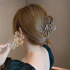 Заколка-краб Женская металлическая, милый мультяшный медведь, Акула, элегантный подарок для девочек, модный аксессуар на голову