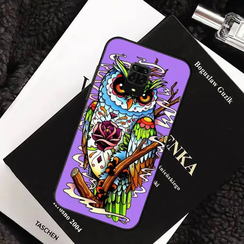 

Owl cool animal crown Phone Case For xiaomi redmi note 10 9 9s 8 8t 7 pro max mi note 10 lite pro funda