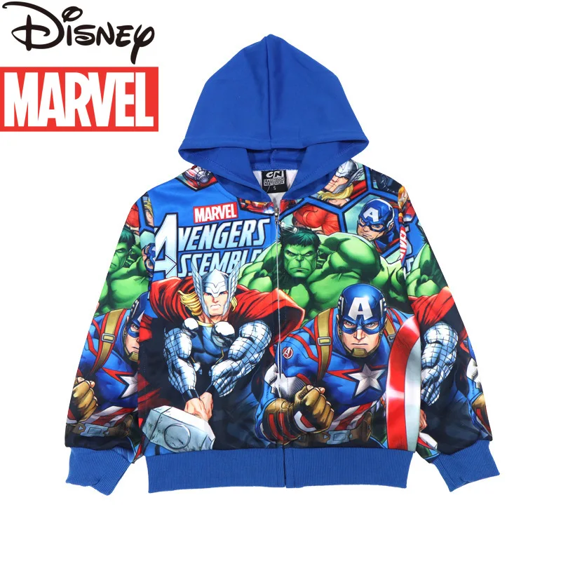 

Marvel Avengers Boys Jacket Zip Jacket Hooded Windbreaker Boy Winter Clothes Winter Jacket