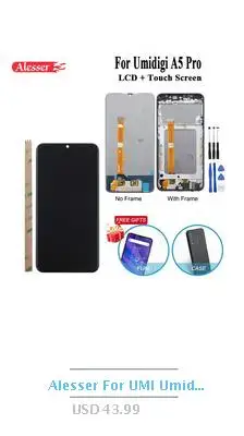 Alesser для Umi A5 Pro Премиум Закаленное стекло пленка устойчивая к царапинам Защитная стальная пленка для Umidigi A5 Pro Аксессуары для телефонов