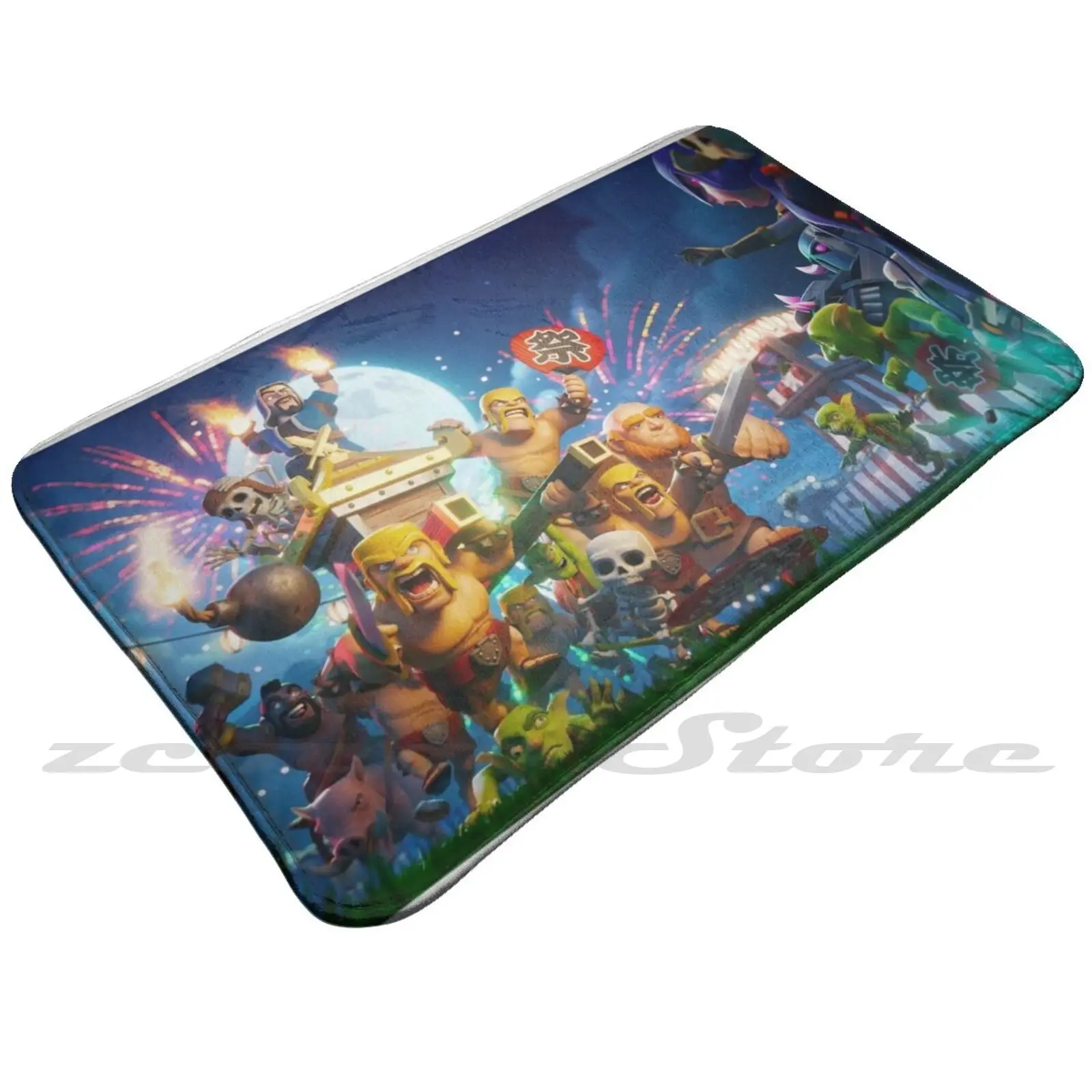 С Новым годом! Коврик нескользящий водопоглощающий дверной коврик с годом Zooba