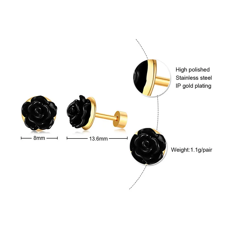Женские акриловые серьги-гвоздики ZORCVENS элегантные серьги из нержавеющей стали