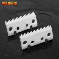 wahfox 2pcsset ceramic moving blade 22 teeth for andis master 12470 professional cordless adjustable hair clipper