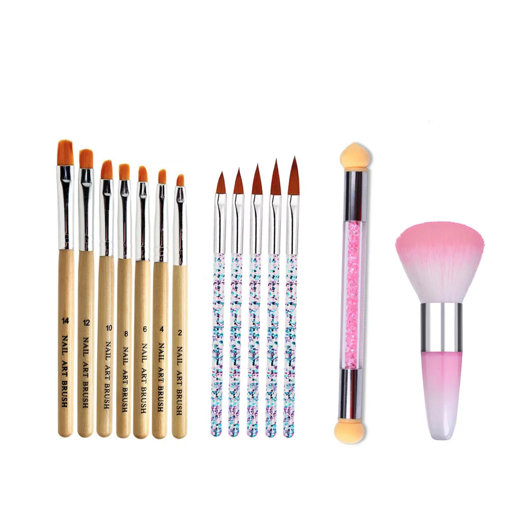 Набор кистей для рисования с УФ гелем Bittb Маникюрный Инструмент