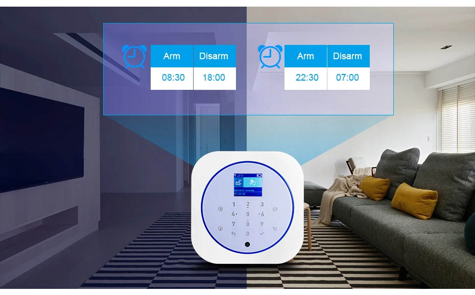 Золотая безопасность WiFi GSM Беспроводная умная домашняя система охранной сигнализации Tuya APP контроль Противоугонная сигнализация