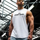 Мужская свободная майка с открытой стороной Just Gym Wear Muscle Guys, летняя майка без рукавов для активного отдыха, жилет для фитнеса