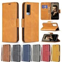 luxury solid color wallet phone case for vivo v21e y20 y51a y51s y11 y15 y12 y17 cover flip pu leather protection stand funda