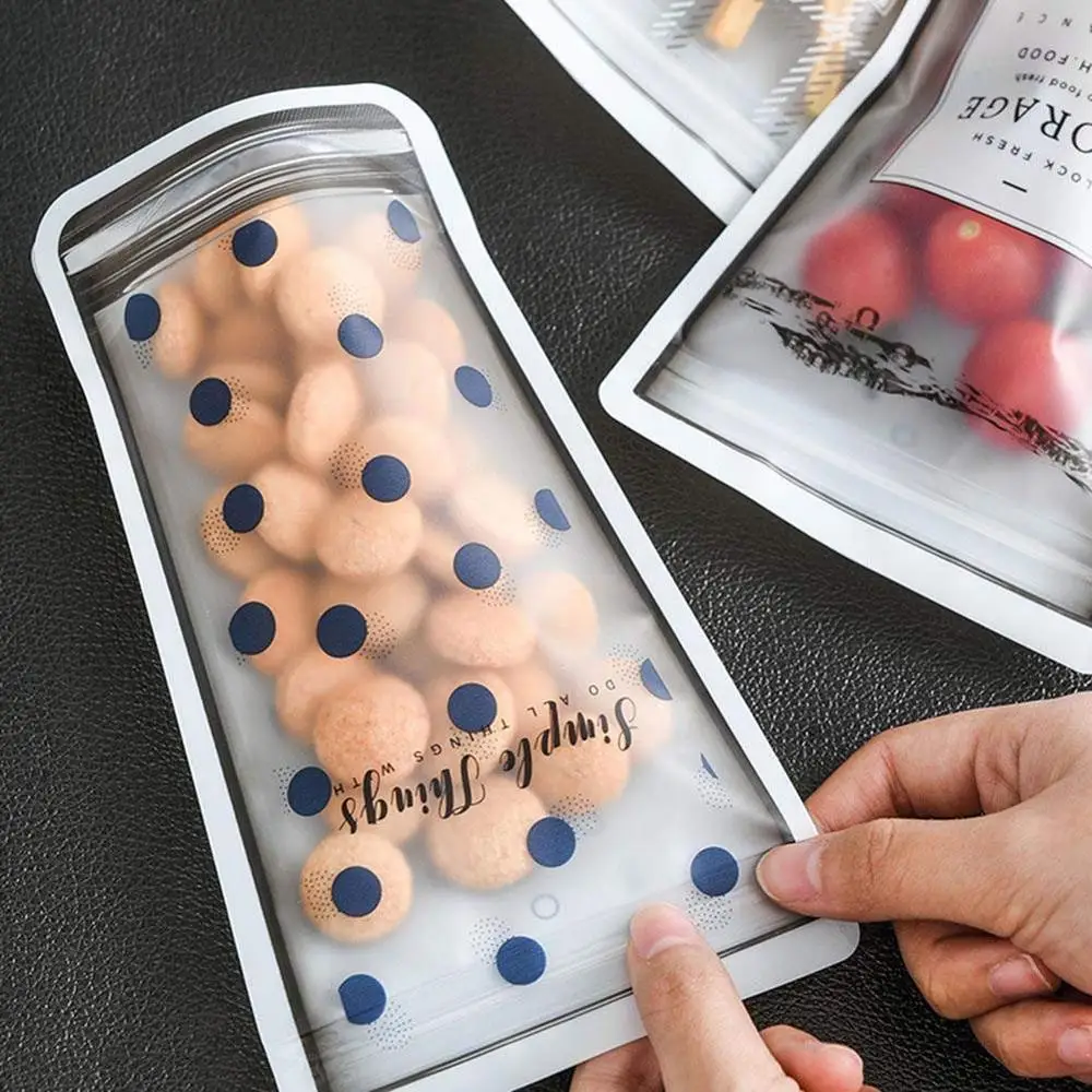 Пакет на застежке-молнии портативный прозрачный пакет для упаковки пищевых