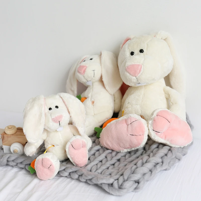 

25/35/50cm Rabbit Toy Stuffed Animal Cartoon Carrot Rabbit Plush Toy Appease Doll For Baby Plushies Xmas Gifts For Girl Kids