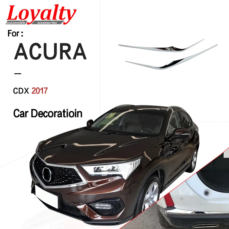 

Toyota ACURA CDX 2017, задний бампер, багажник, номерной знак, отделка, украшение, серебряные автомобильные аксессуары, автостайлинг