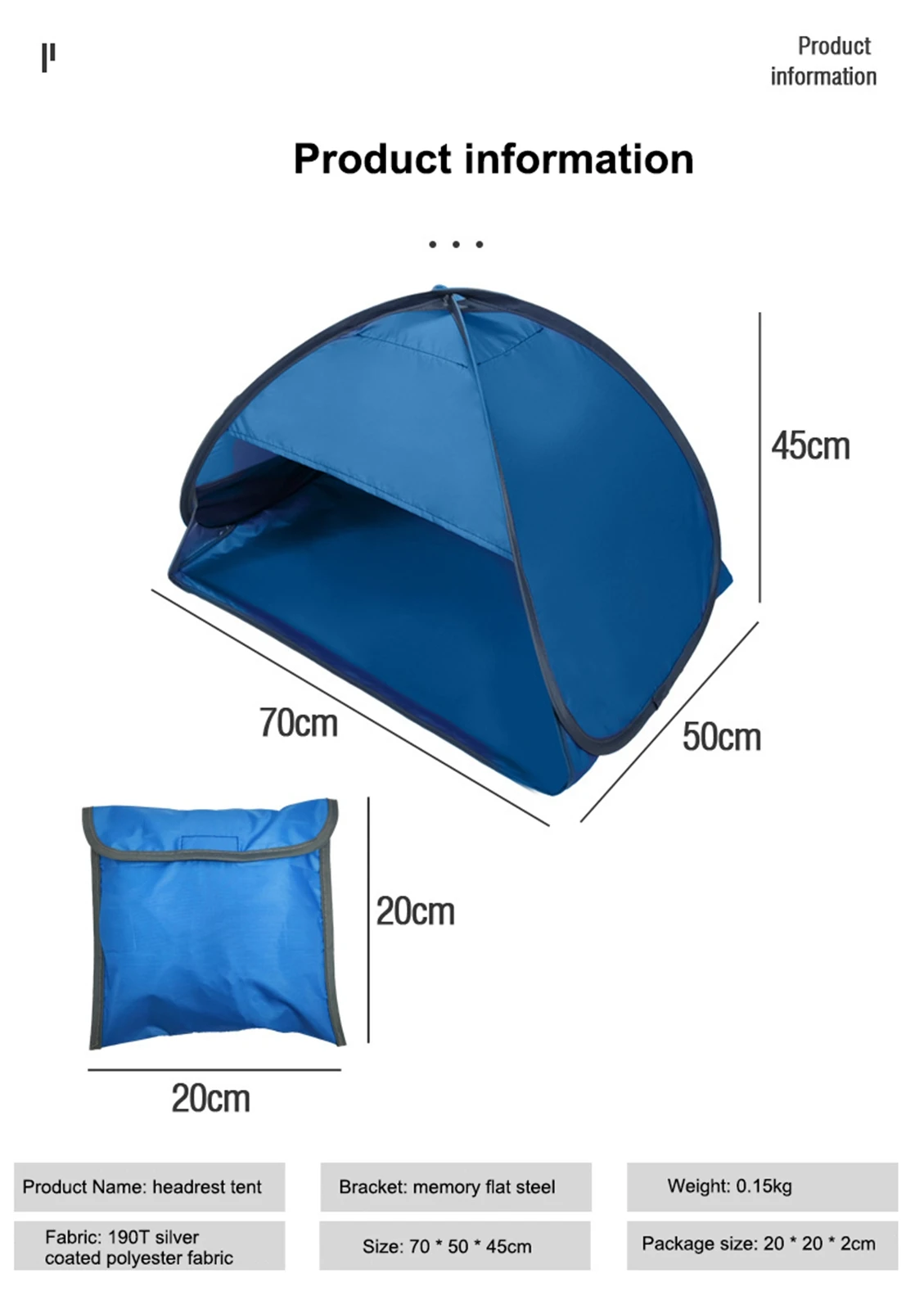 Портативная уличная палатка для кемпинга пляжа зонтиков маленький тент