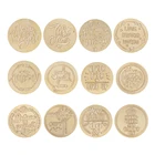 Штамп для восковой печати в ретро-стиле, 25 мм, сменная Медная головка, винтажная печать для конвертов, головка штемпеля г., сделай сам, восковые украшения, инструменты для рукоделия