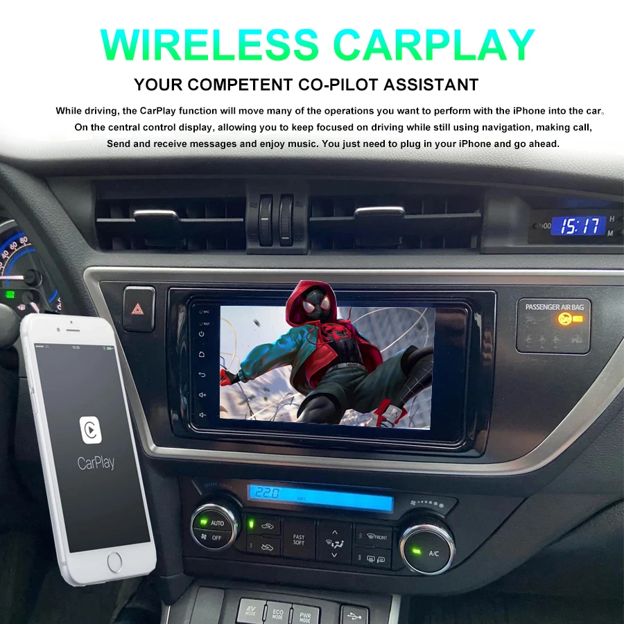 Магнитола с GPS-навигацией для TOYOTA Auris Hybrid 2013 2014 Android 11 No 2din автомобильное радио
