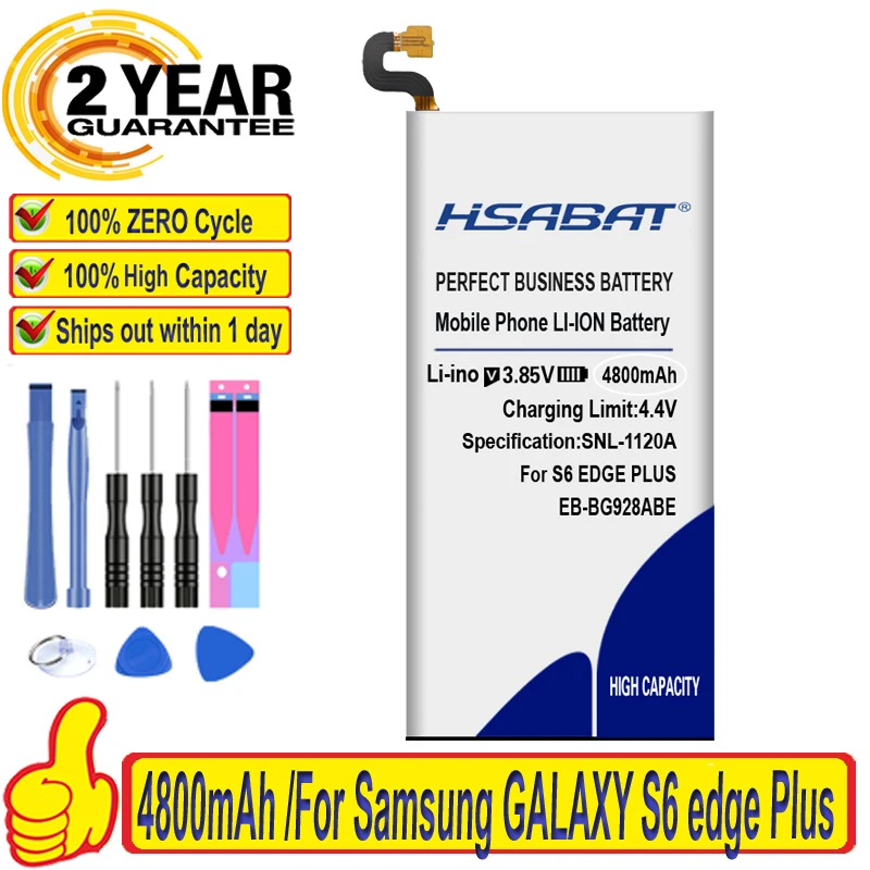 Аккумулятор на 4800 мА · ч для планшетов Samsung GALAXY S6 edge Plus G9280 G928F G928A G928P G928T G928V G928S G9287