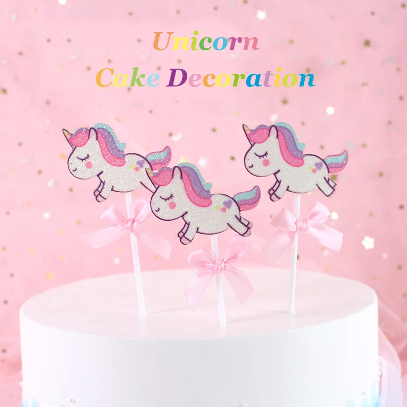 

10Pcs/set Cartoon Pink Princess Girl Theme Banner Birthday Cake Insert Card Baking Decor Happy Birthday Cake Card Cake Topper