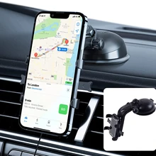 Car Phone Mount Suction Cup Phone Holder for Car Windshield Dashboard Clip Cell Phone Holder for iPhone 12 Samsung Galaxy Xiaomi