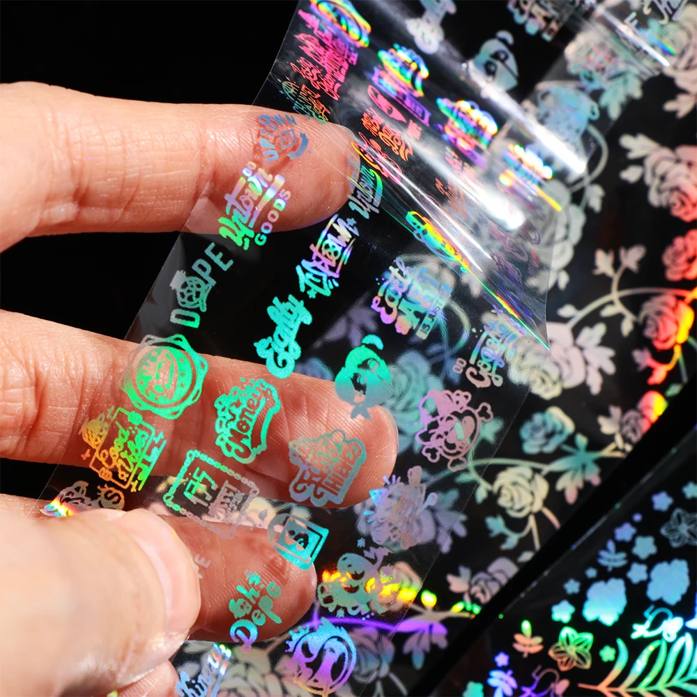 1 шт. Голографическая фольга на ногти звездное небо переводная наклейка для