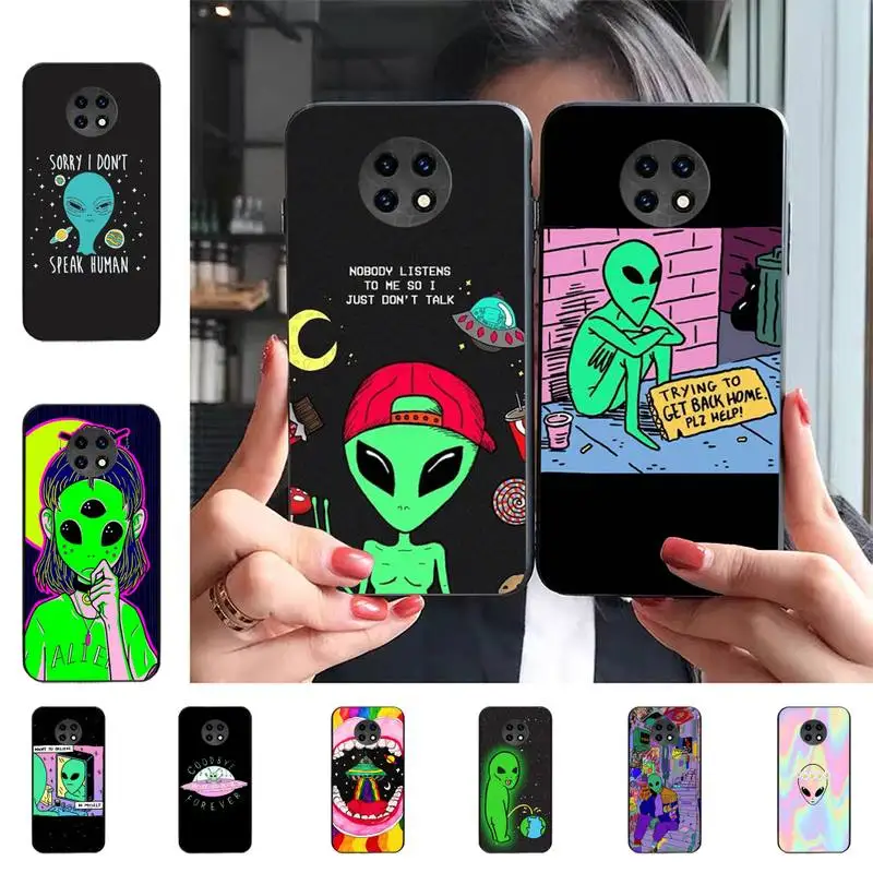

Aesthetics Cute Cartoon alien space Phone Case For Redmi 9 5 S2 K30pro Silicone Fundas for Redmi 8 7 7A note 5 5A Capa