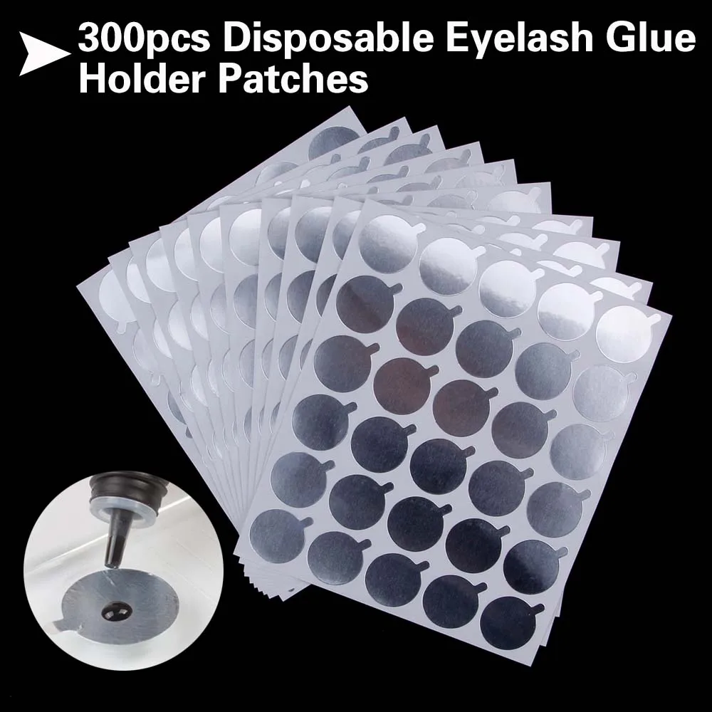 Одноразовый держатель клея для наращивания ресниц 300 шт. поддон инструменты