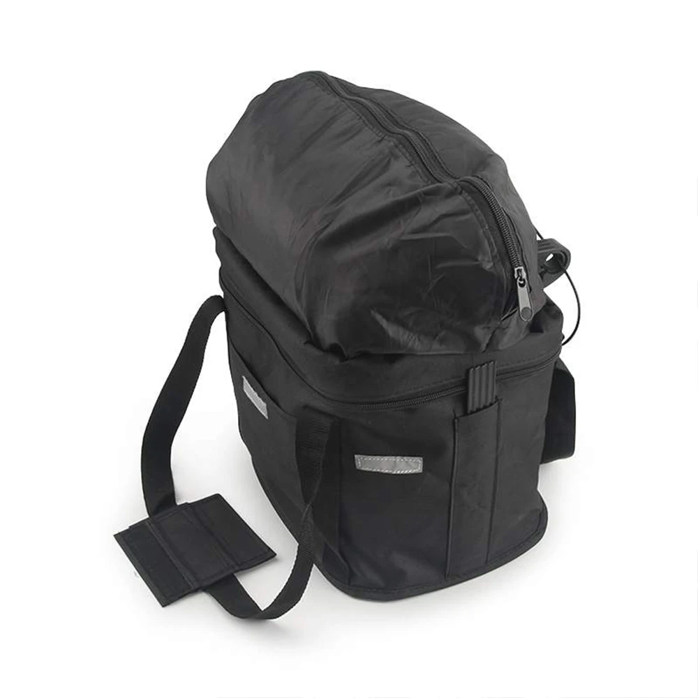 

1pcs Canvas Bicycle Front Basket Waterproof Folding Bike Basket Bag Handlebar Biking Front Baggage Bicycle accessories