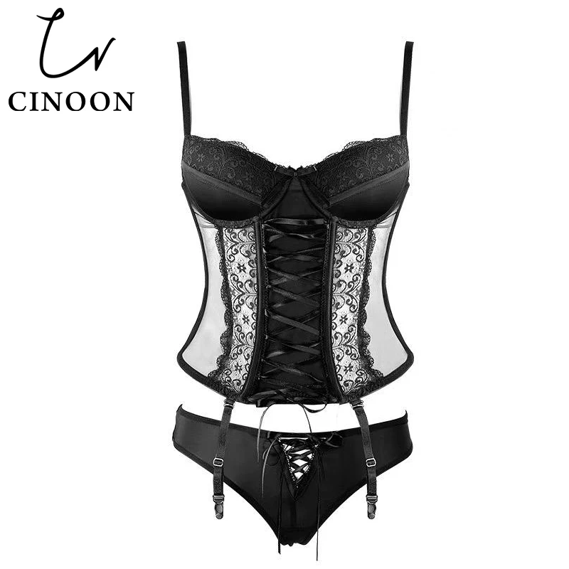 Gothic Clothing Women Sexy Corset Lingerie Women's Underwear Body Shaper Corset Top Sexy Plus Size Corsets For Corset Dress hooded jacquard plus size corset top