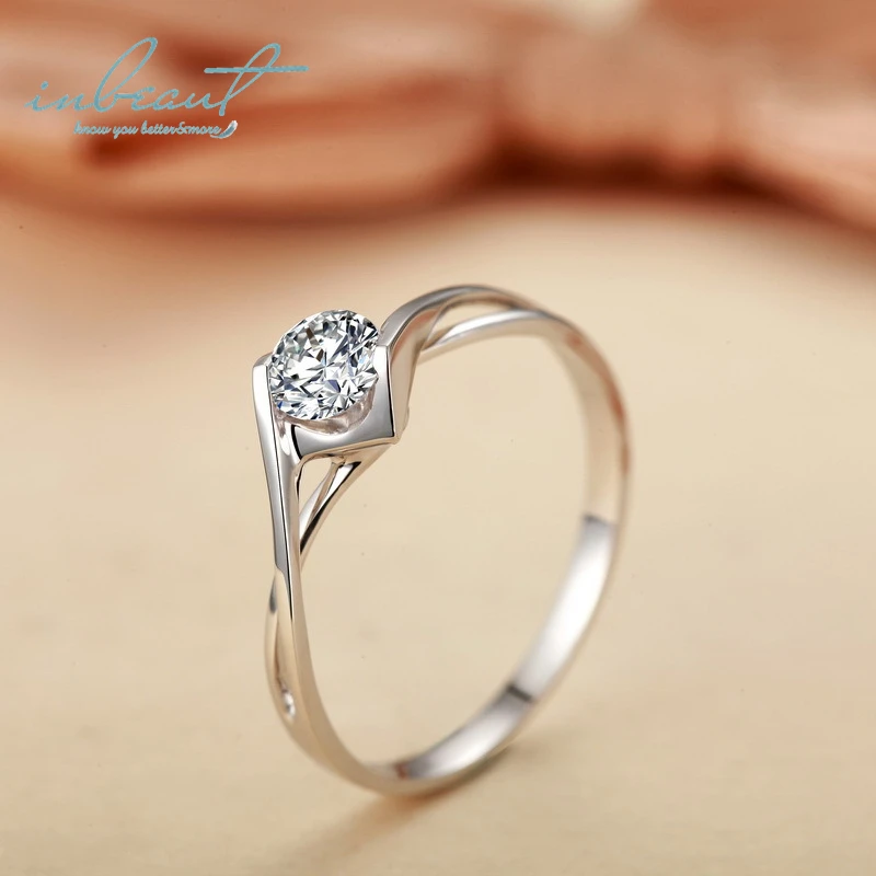 Женское Обручальное кольцо с муассанитом из серебра 925 пробы|Кольца| |