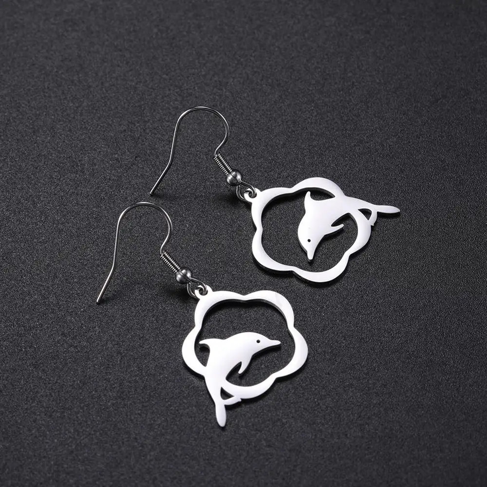 Ювелирный Комплект из колье и серёг нержавеющей стали |