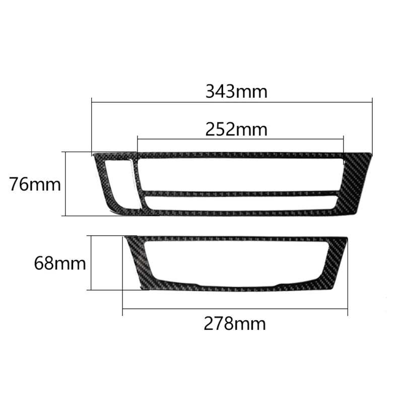 Carbon Fiber Interior Air Conditioning CD Panel for Audi A6 A7 12-18 Cup Holder Frame Cover Trim | Автомобили и мотоциклы