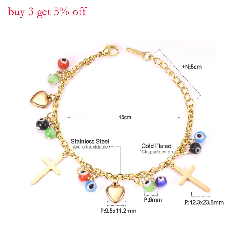 Роскошный браслет LUXUKISSKIDS для женщин изящный крест ювелирные изделия дружба