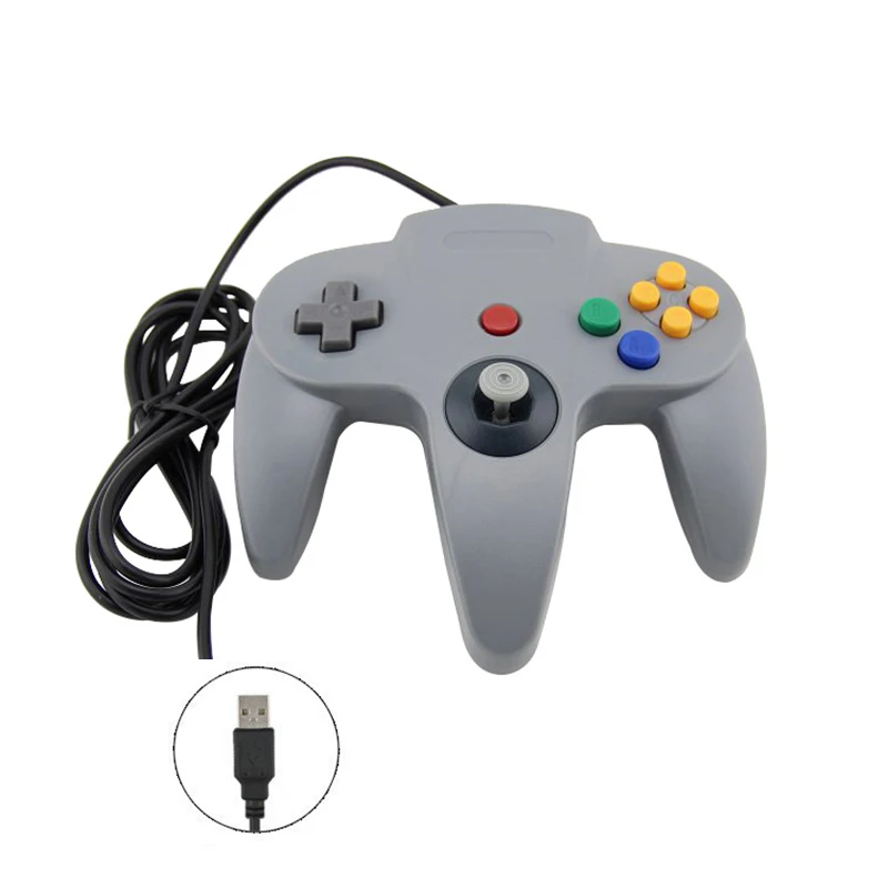 Для N64 геймпад Joypad USB проводной игровой джойстик коврик для Nintendo Gamecube куб Mac