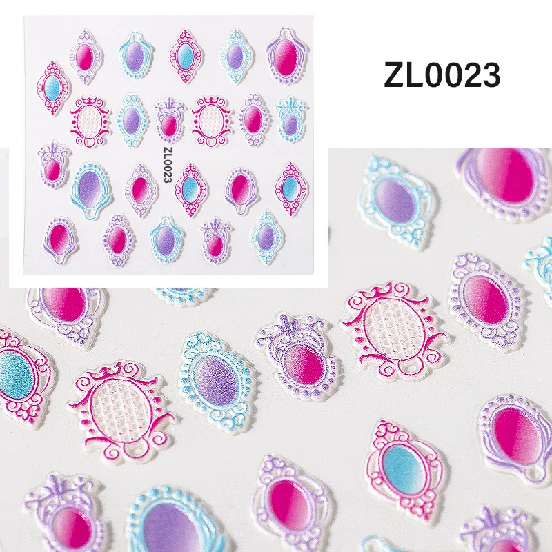 1 лист рельефа 3D стикер s для переноса ногтей цветок стрелы советы водные слайдеры