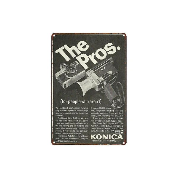 

Advantages of Konica Tin Sign Poster Home Pubs & Bars Poster Wall Art Poster Coffee Garden Office Man Cave Club