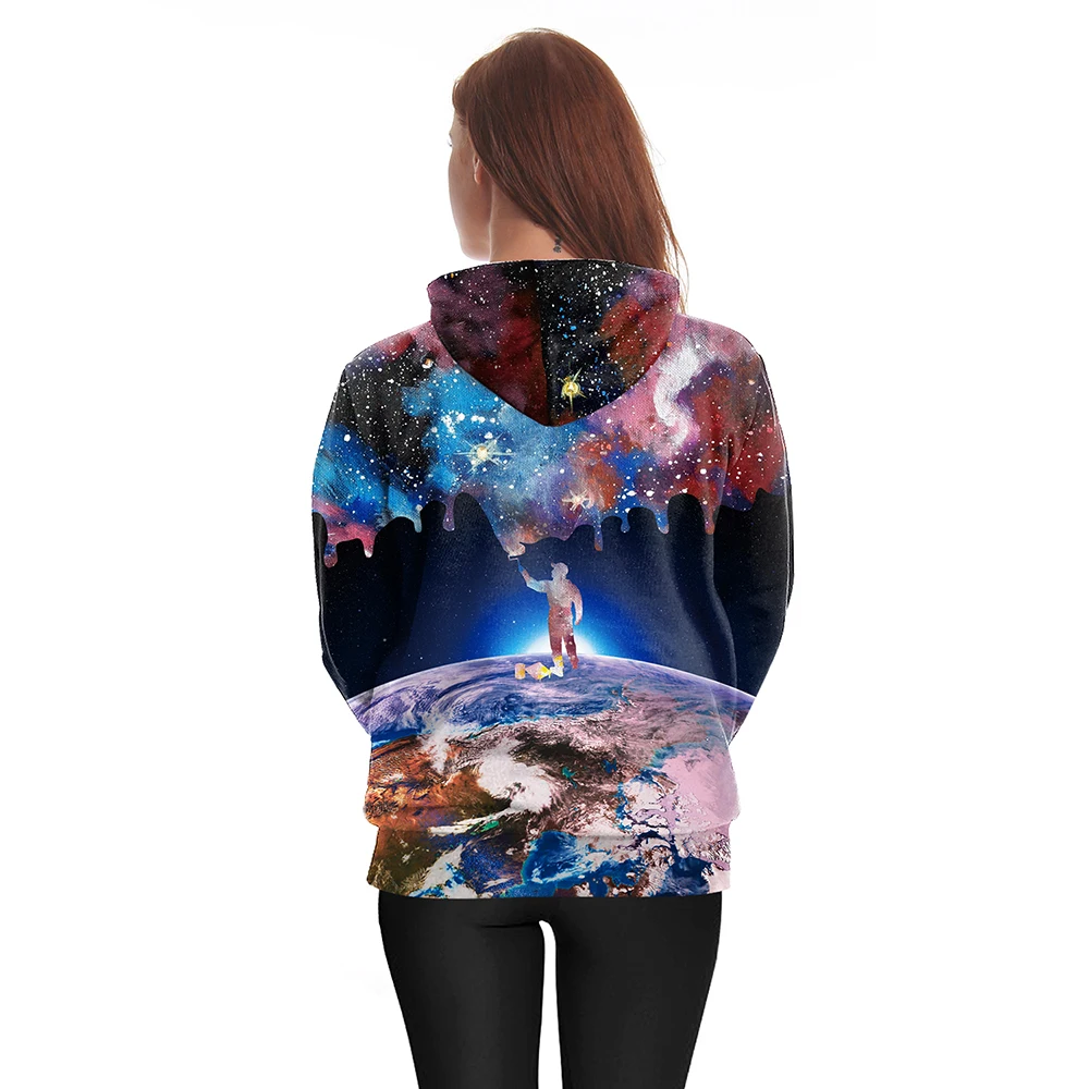 Мужские толстовки с 3D принтом худи для женщин длинными рукавами капюшоном